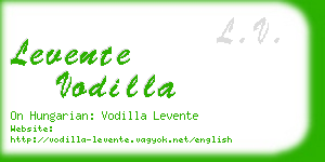 levente vodilla business card
